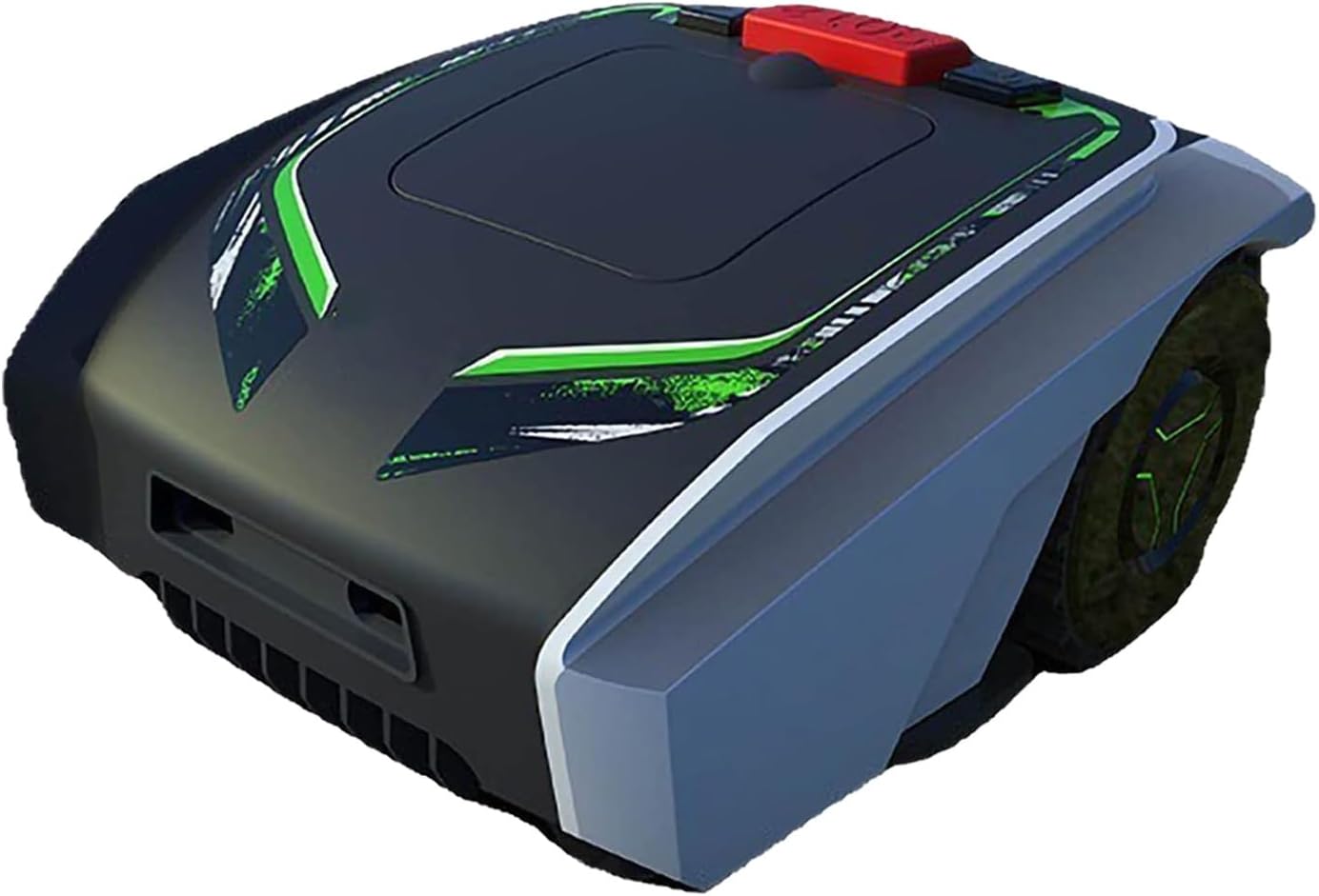 Automatic Robot Lawn Mower, Robotic Lawn Mower, Mowing Robot with Automatic Charging, Scanned U-Shape Path Work Efficiently, APP Control, Auto Mapping, Waterproof,Black