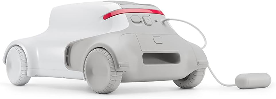 Fully Automatic Robotic Pool Cleaner, Cordless Swimming Pool Vacuum Cleaner, Up to 150 Sq (Lasts 240 Mins), Dual-Drive Motors Self-Parking Pool Cleaner Vacuum for In Ground Flat Pools