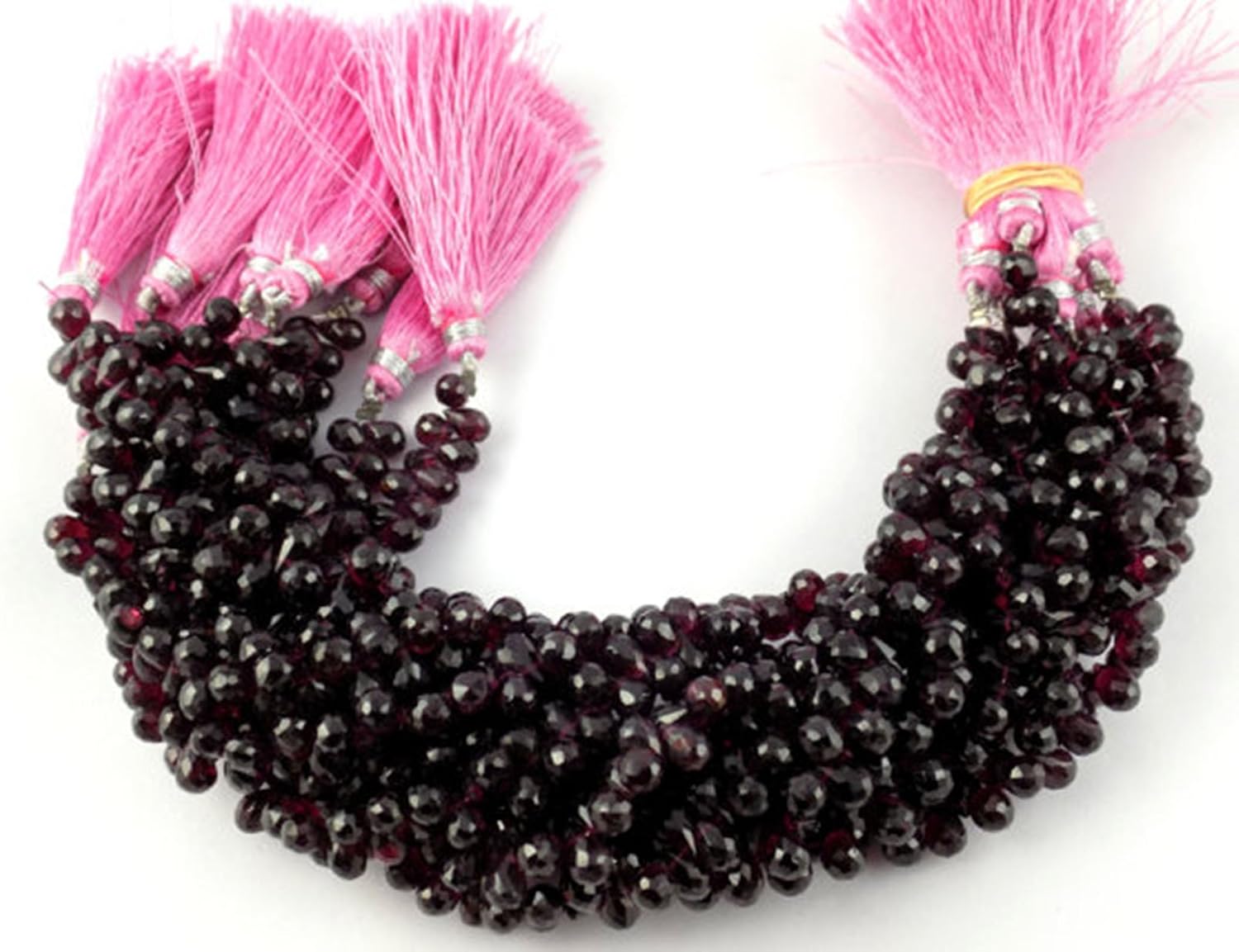 1 Strand Natural Red Garnet Faceted Teardrops 5x7mm Beads Strands,side Drilled Drops,rare Garnet Drops,8