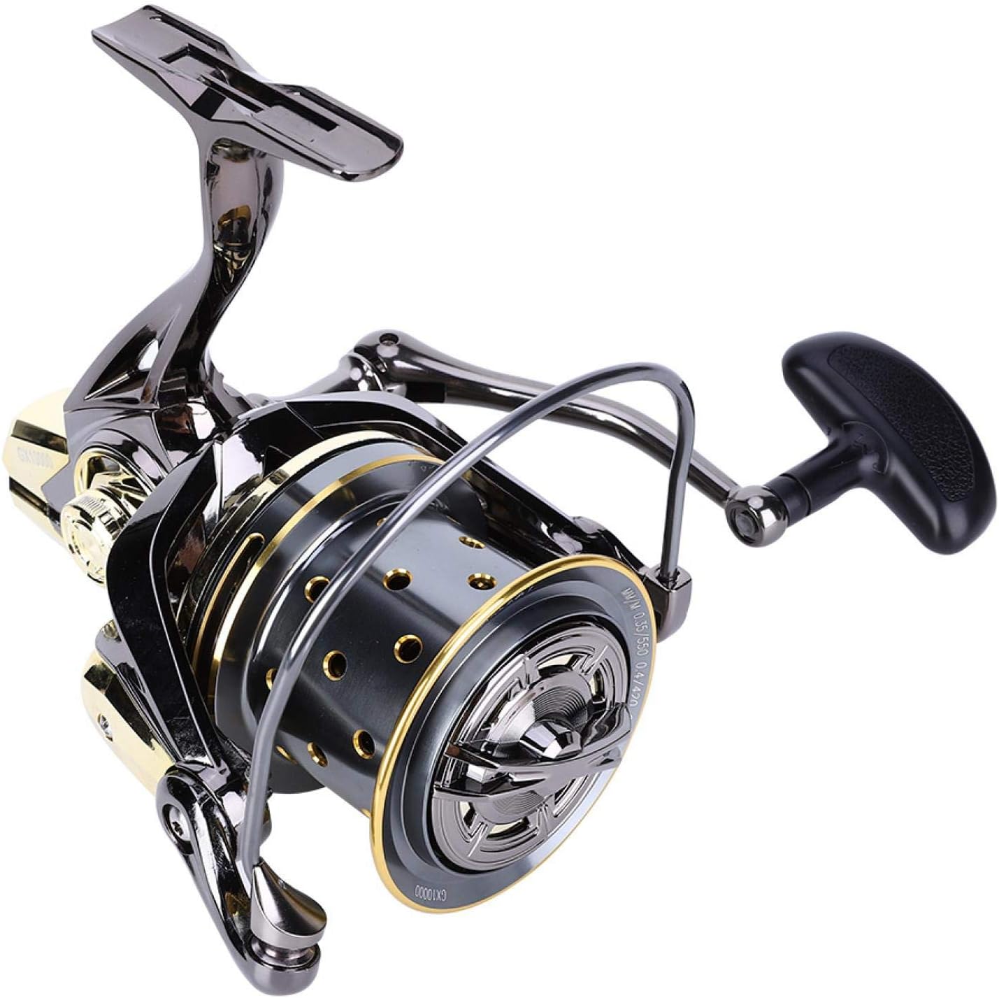 OUKENS Other Fishing Tools and Accessories Fishing Reel, All Metal High Strength Guide Rod Structure Anti-Seawater Spinning Fishing Reel for Long