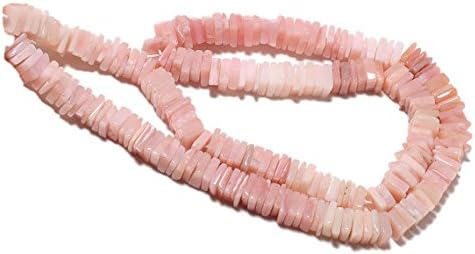 Pink Opal Heishi Beads, Peruvian Pink Opal, Spacer Beads, 6mm Beads, 16 Inches Full 3 Strands