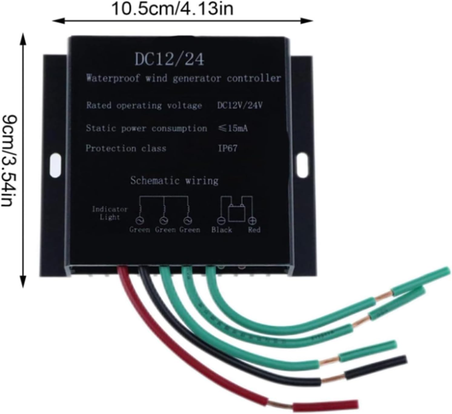 3500W Wind Turbine Generator Controller with IP67 Waterproof and Dustproof Design, Automatic 12V/24V Voltage Adjustment, for Wind Windmill Turbine