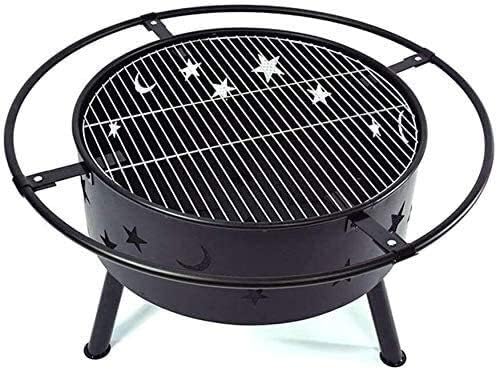 Outdoor Fire Pit Outdoor Fire Large Bonfire Wood Burning Patio Coal Grill Firepit for Outside Grill Charcoal Smokeless Grill with Spark