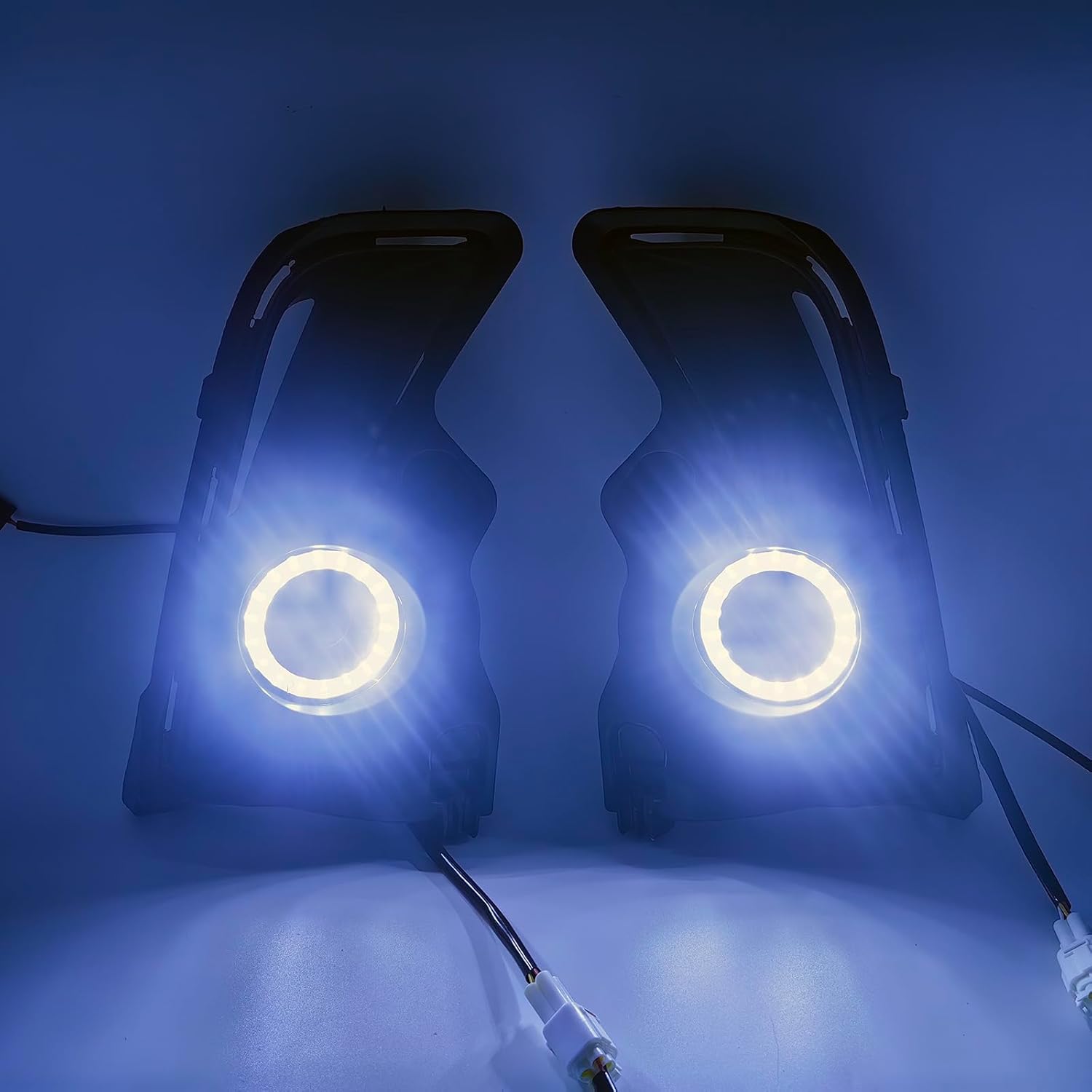 LED Fog Lights Fit for 2017 2018 2019 Toyota Highlander DRL with Amber Sequential Turn Signal Driving Lights Front Bumper HeadLights Accessories