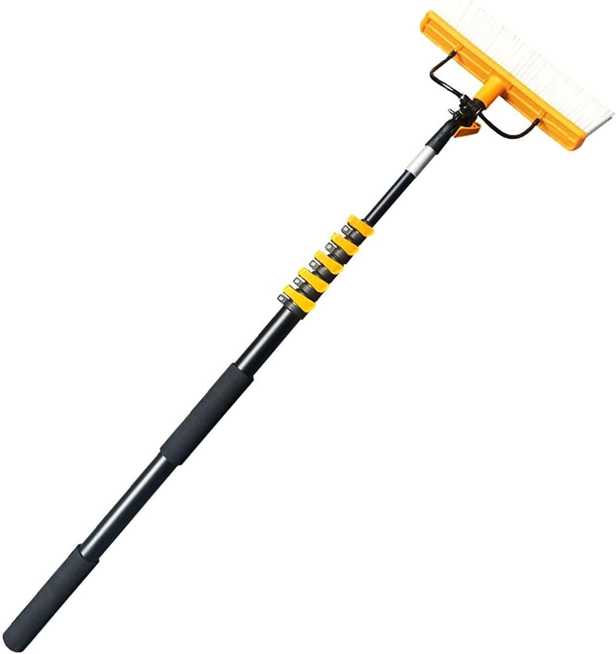 Portable Swimming Pool Cleaning Brush w/Adjustable Head, Extendable Window Cleaning Pole Brush for Wall, Tile, Floors, Steps, Photovoltaic and Solar Panels (Size : 10.5m/34ft)