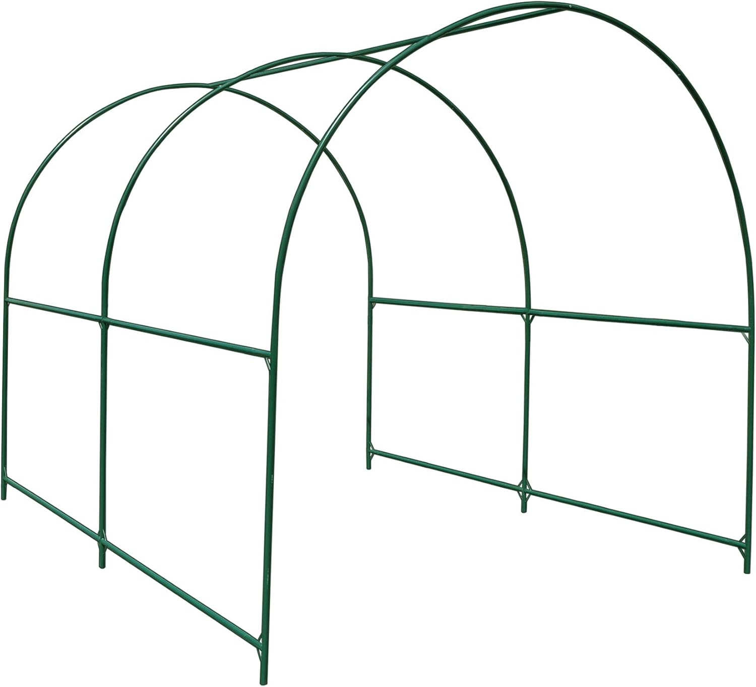 Strong Camel Greenhouse Replacement Frame for Outdoor Larger Hot Garden House , Support Arch Frame Climbing Plants/Flowers/Vegetables (6.5' x 7' x 7.2', Frame)