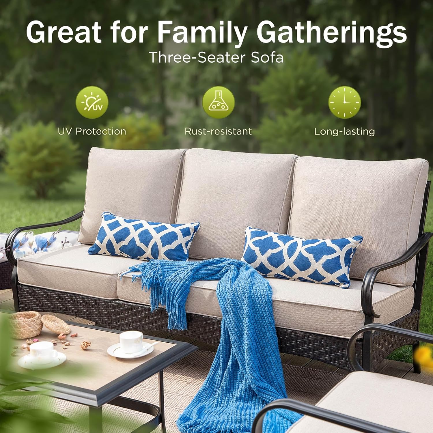 Patio Furniture Set with 56