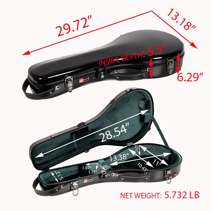 Crossrock A-Style Mandolin Case for 11