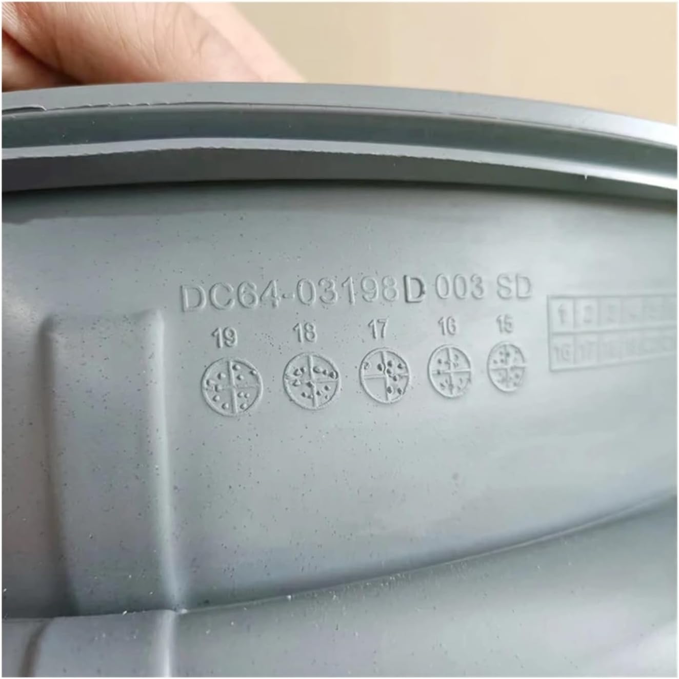 Washing Machine Rubber Seal Waterproof Rubber Ring, Compatible For Samsung DC64-03198D WW80J4233KW,drum Washing Machine Door Seal Ring