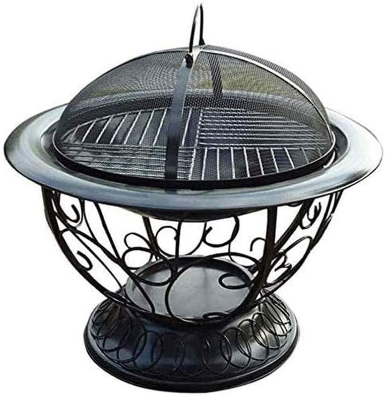 Outdoor Grill Stove Brazier,Housewares Fire Pit Outdoor Garden Patio Heater Brazier Basket for Wood, Charcoal Multifunctional Fire