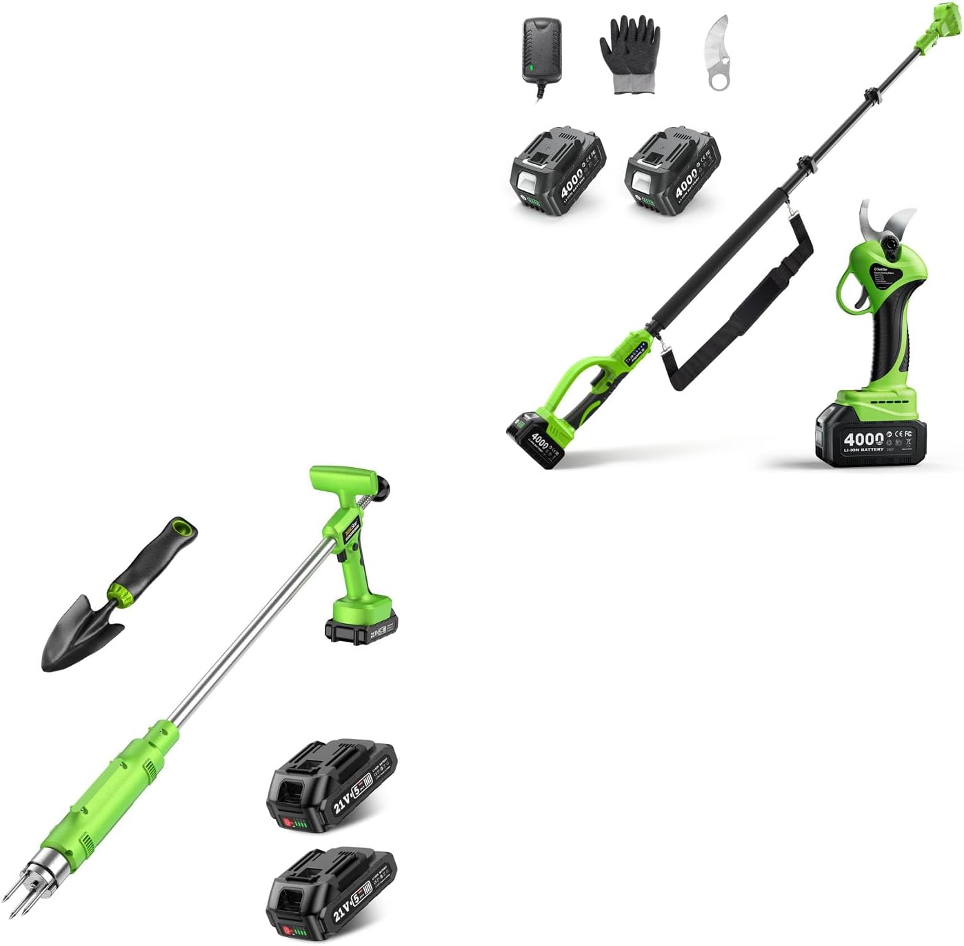 Electric Pruning Shears Cordless with Pole: 1.2