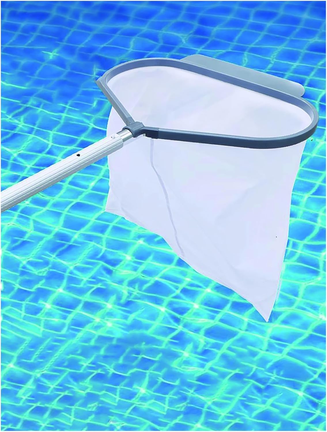 Pool Net Skimmer Heavy Duty, Swimming Pool Leaf Skimmer Net for Cleaning, Swimming Pool Leaf Skimmer Rake Net (Pole Included)(Style 2,300cm/118in)