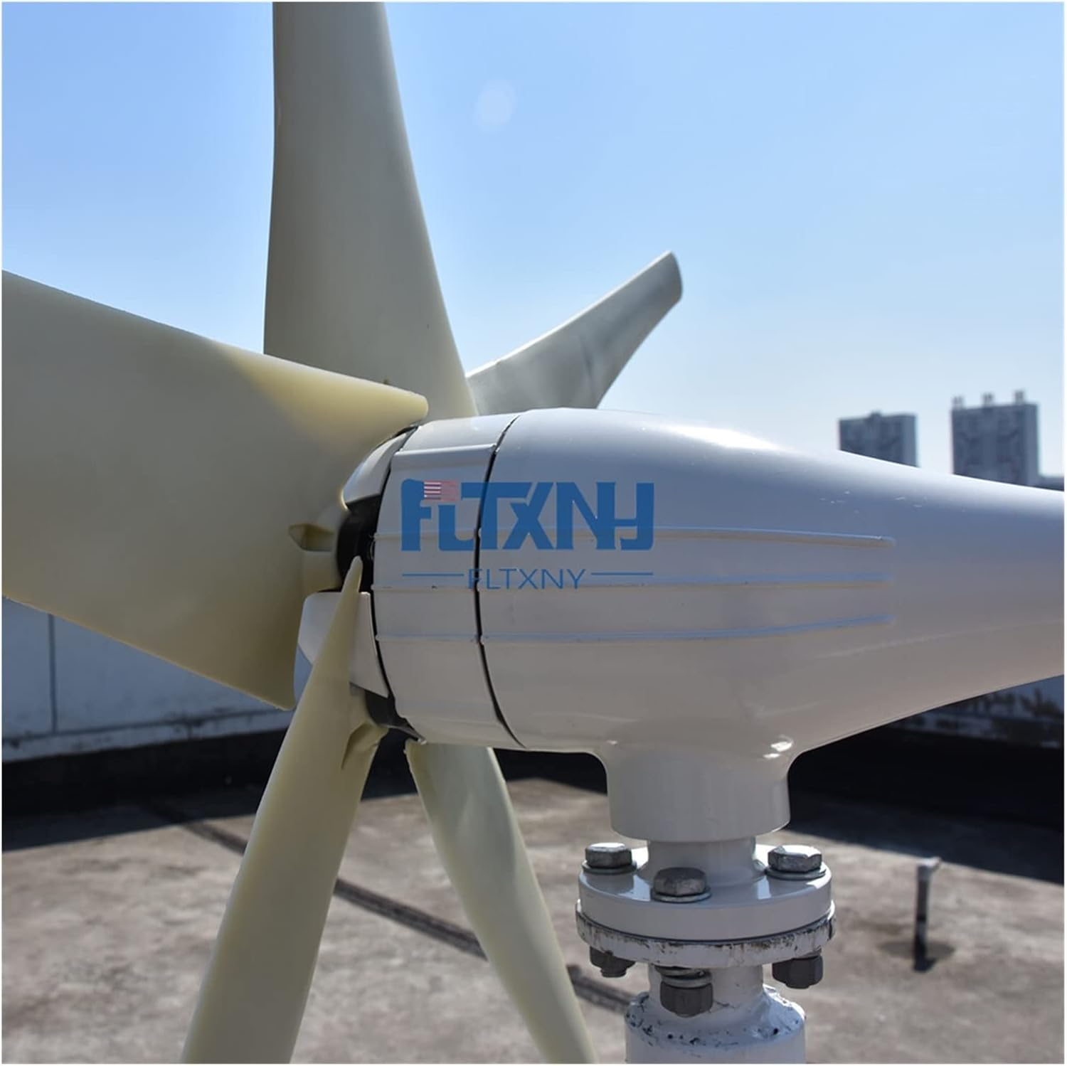 Industrial Wind Turbine Generator 400W 12V 24V Wind Turbine Generator 5 Blades Wind Generator for Home Residential Low Start Up Wind Turbine Generator Kit+ MPPT Charge Controller Solar and Wind Power