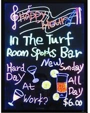 LED Illuminated Erasable Message Writing Board with Floor Stand Stainless Steel Rack, Marker Set and Other Accessories (24