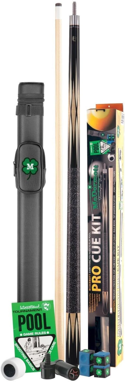 McDermott Pro Pool Cue Kit with Free Hard Case