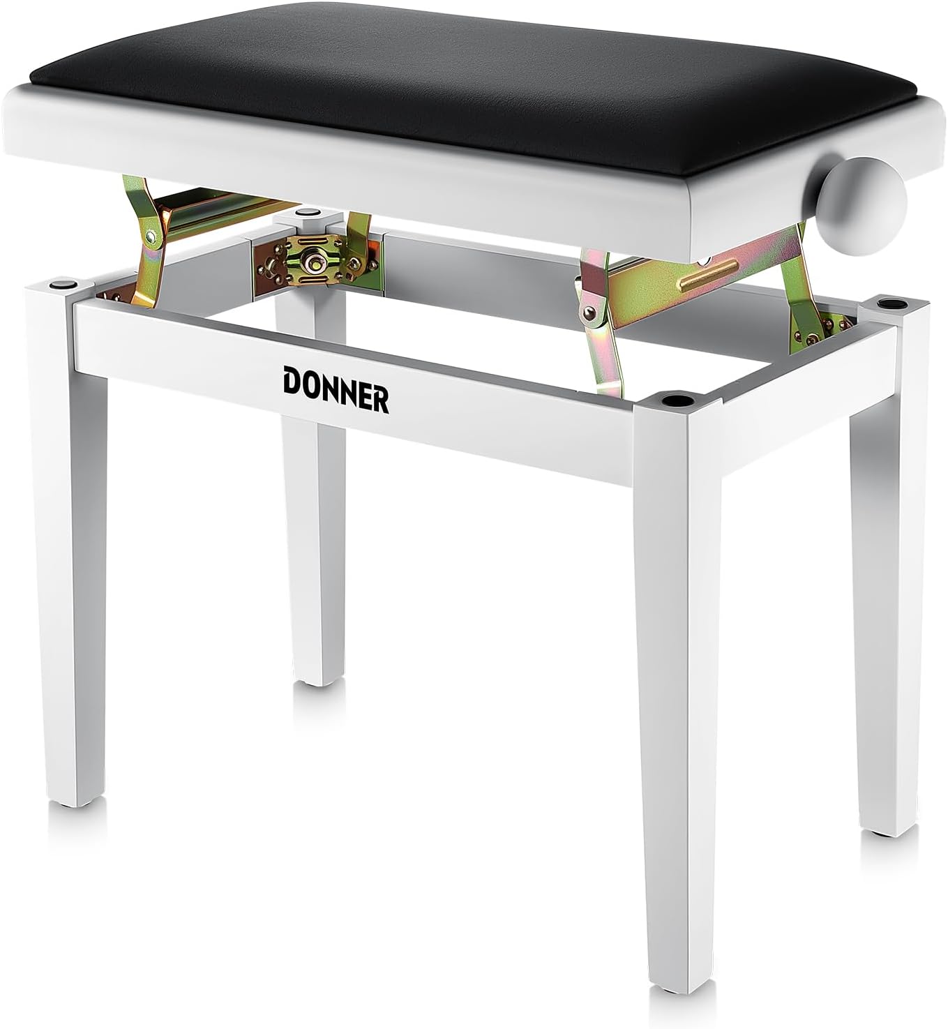 Donner OURA S100 Digital Piano with 88 Key Graded Hammer Weighted Keyboard with White Adjustable Piano Bench