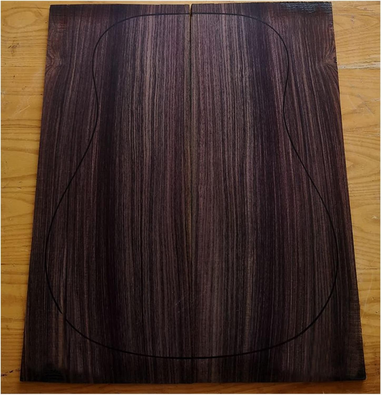 India Rose Wood Back Panel Wool Guitar Production Material Accessories DIY Guitar Kit (Color : 1)