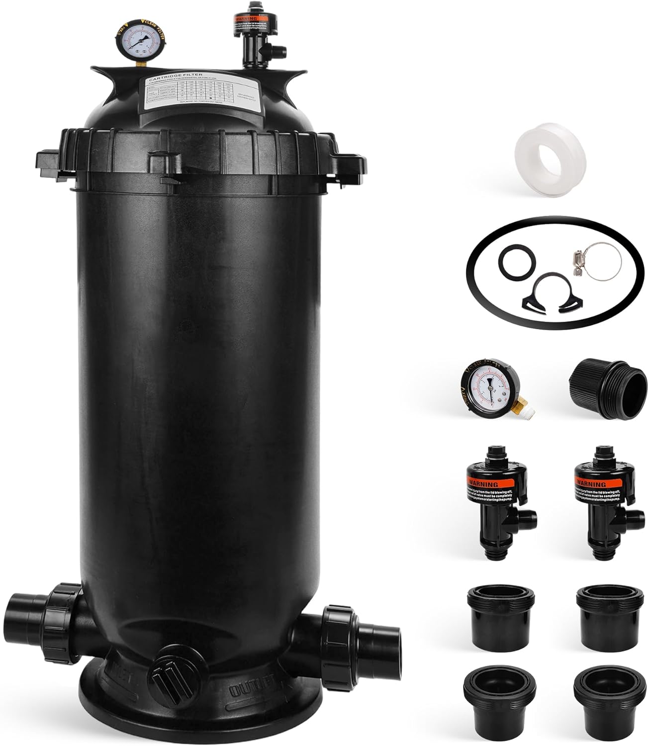 W3C17502 Pool Cartridge Filter Assembly 175 Sq.Ft Compatible with Hayward StarClear Plus,Replacement Element Part C-1750