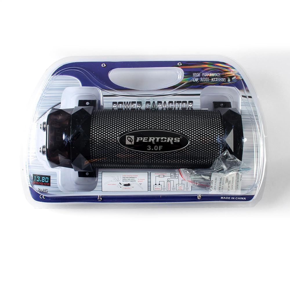 3.0 Farad car Audio Modification Amplifier Accessories,Subwoofer Capacitor stabilizer