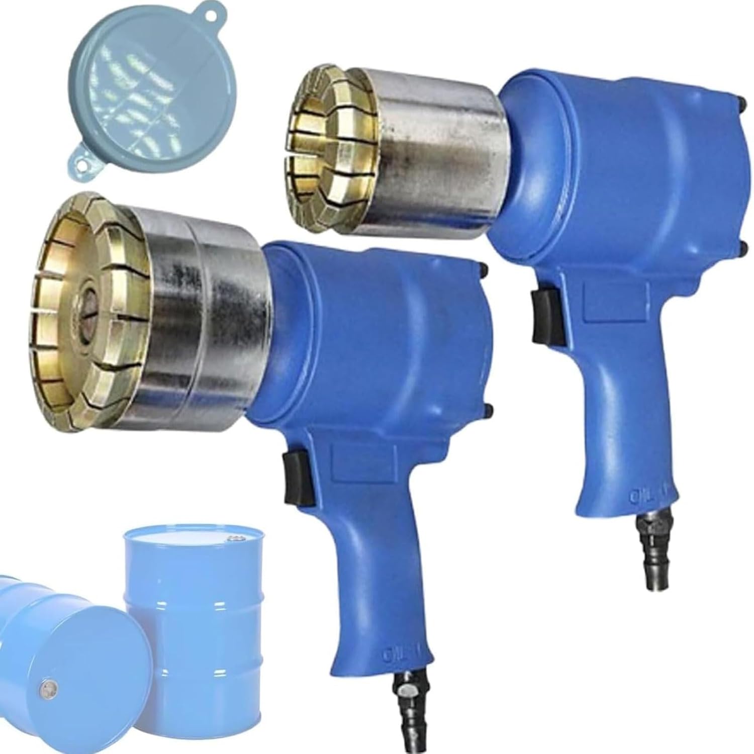 Pneumatic Oil Barrel Crimper,200L Drum Capping Machine,35mm+75mm Seal Iron Cover Crimping Tool,1/4 Air Intake, 1300Lbs Pulling Force, for Factory, Packaging, Paint