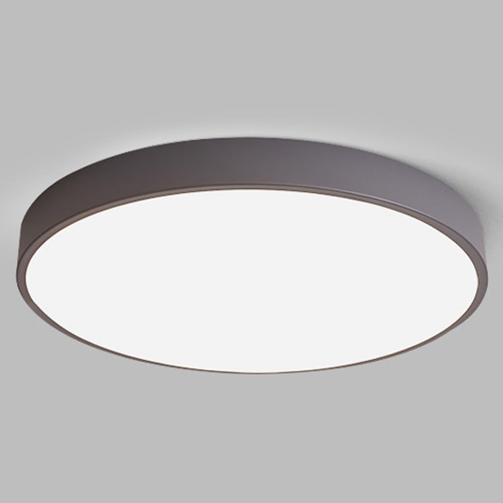 Led Ultra -Thin Ceiling Lamp 3000K-6000K Adjustable Dimmable Ceiling Light Modernaron Round Close to Ceiling Lighting Fixtures Bedroom Decoration Ceiling Lights for Living Room Office/Green(Natural)