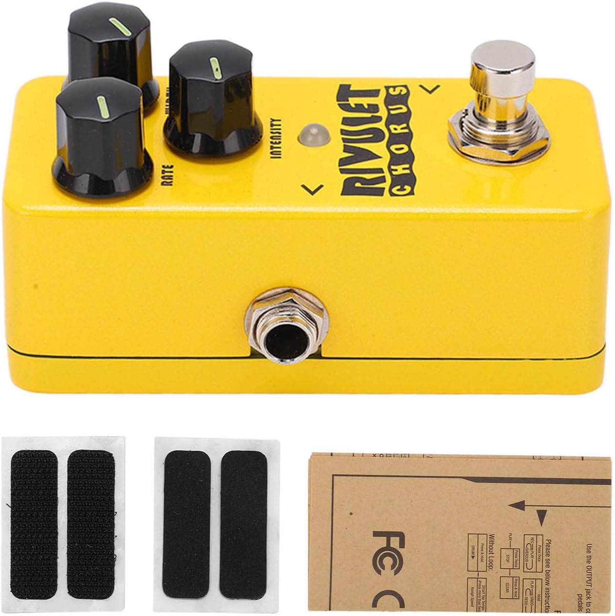 Chorus Effect Pedal, Mini Analog Ensemble Pedal, Yellow, 96KHz 24 - Bit DAC – Zero System Delay, Ultra Low Noise for Guitar & Bass Players