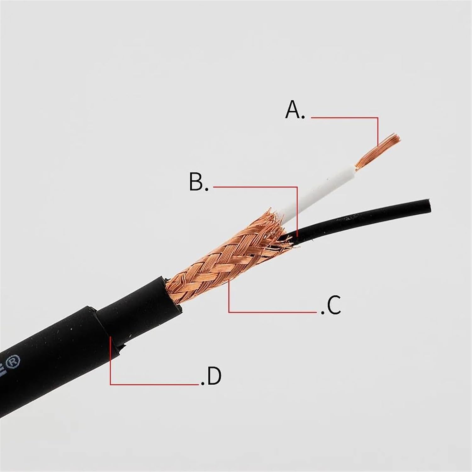 TSTS Guitar Audio Cable AUX Cable 3.5mm Speaker Cable Straight to Straight TRS Angle for Guitar Gold-Plated Auxiliary Earphone Cable(S Angle,12m)