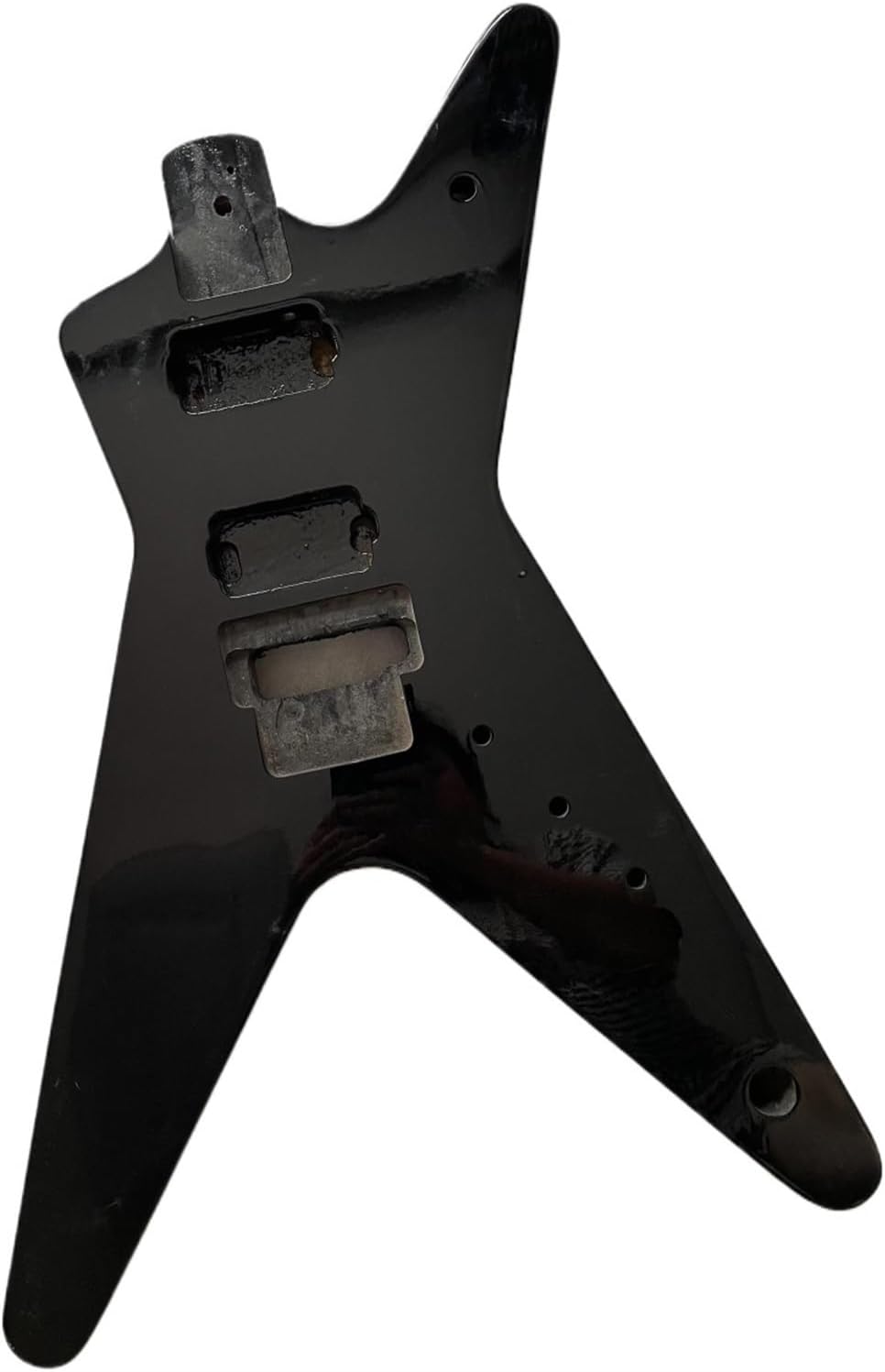 Guitar Body Guitar Replacement Parts Original Electric Guitar Body Unfinished Basswood Black Special Shape Barrel Kit Part