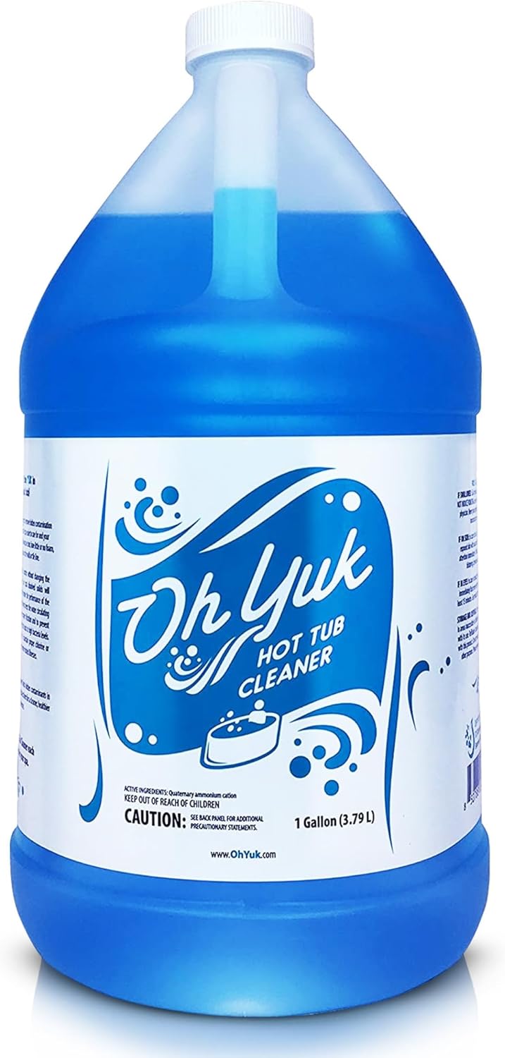 Oh Yuk Healthy Hot Tub Cleaner, The Most Effective Hot Tub Cleaner for Indoor and Outdoor Hot Tubs and Spas - 1 Gallon