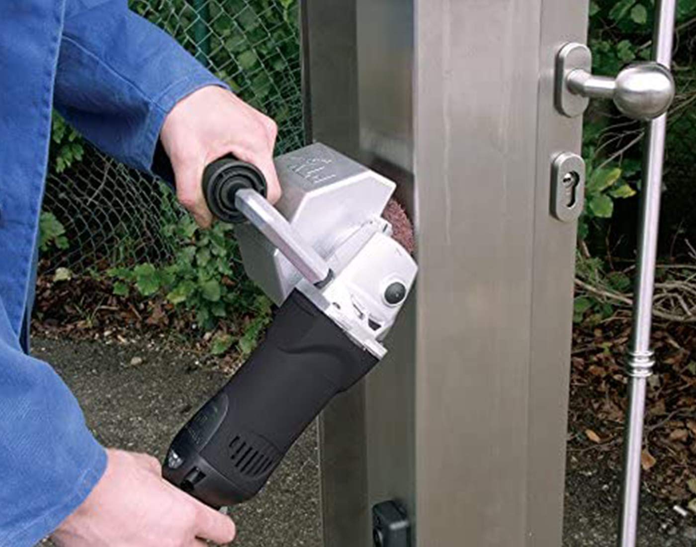 CS Unitec | PTX ECO Smart Basic Kit | Variable Speed Multi Purpose Buffer Polisher Machine | Grinder Tool Kit for Metal Finishing | Includes Abrasives & Compounds Up to No.4 Finish