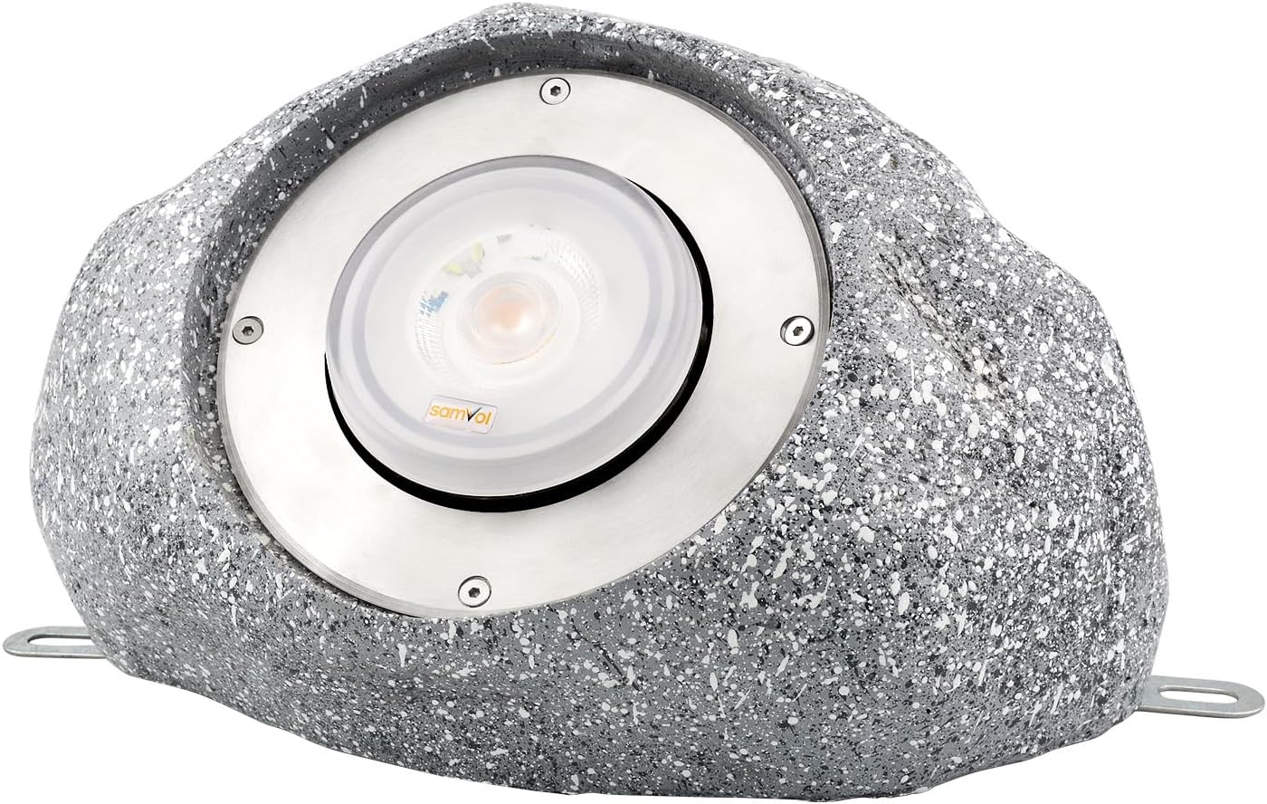Garden Rock Lights Outdoor - IP65 LED Waterproof Rock Spotlight 110V 3000K, Adjustable Lighting Angle,Decorative Garden Stone Lights for Pathway, Walkway, Yard, Patio (9W)