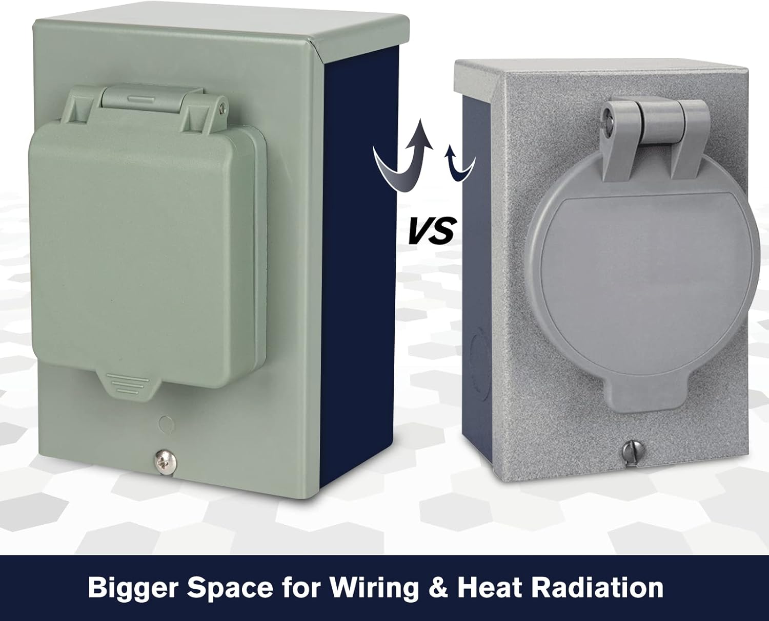 PAULINN 30A Generator Power Inlet Box with RV Toilet Treatment Drop Ins, Black Grey Water Holding Tank Deodorizer for RV Marine, 50 Packs