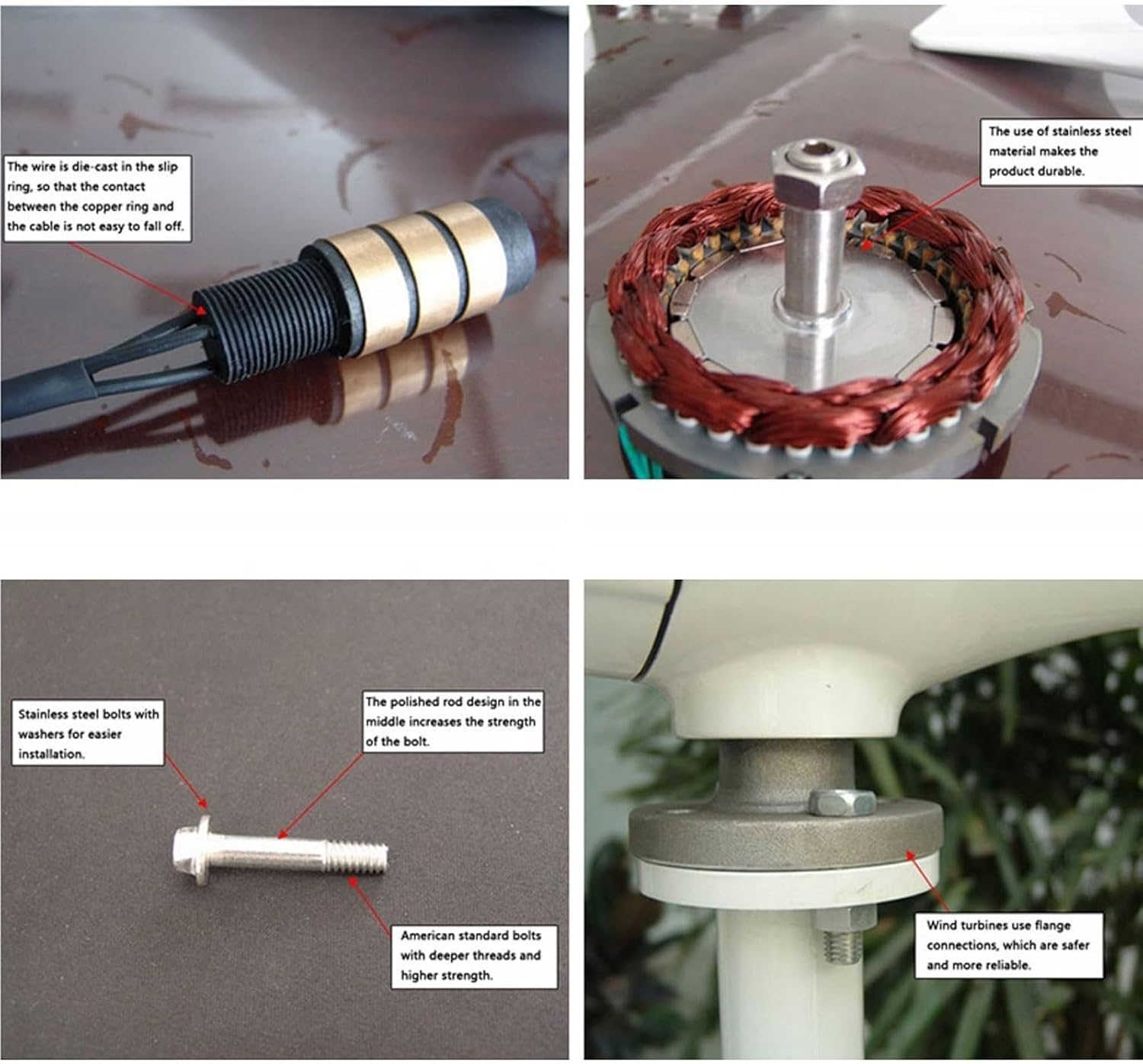 1000W 12V/24V 5 Blades Wind Turbine with MPPT Controller ， Wind Turbine Windmill Home Street Light Monitoring Boat Three-Phase AC Permanent Magnet Generator (24, Volts)