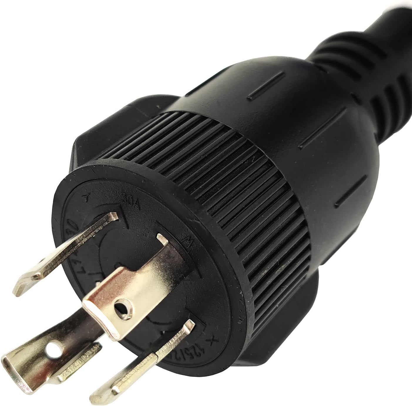 Parkworld 691845 Power Adapter Cord 4-Prong Generator 30A Locking L14-30P Male to RV 50 AMP 14-50R Female with Handle (25FT)