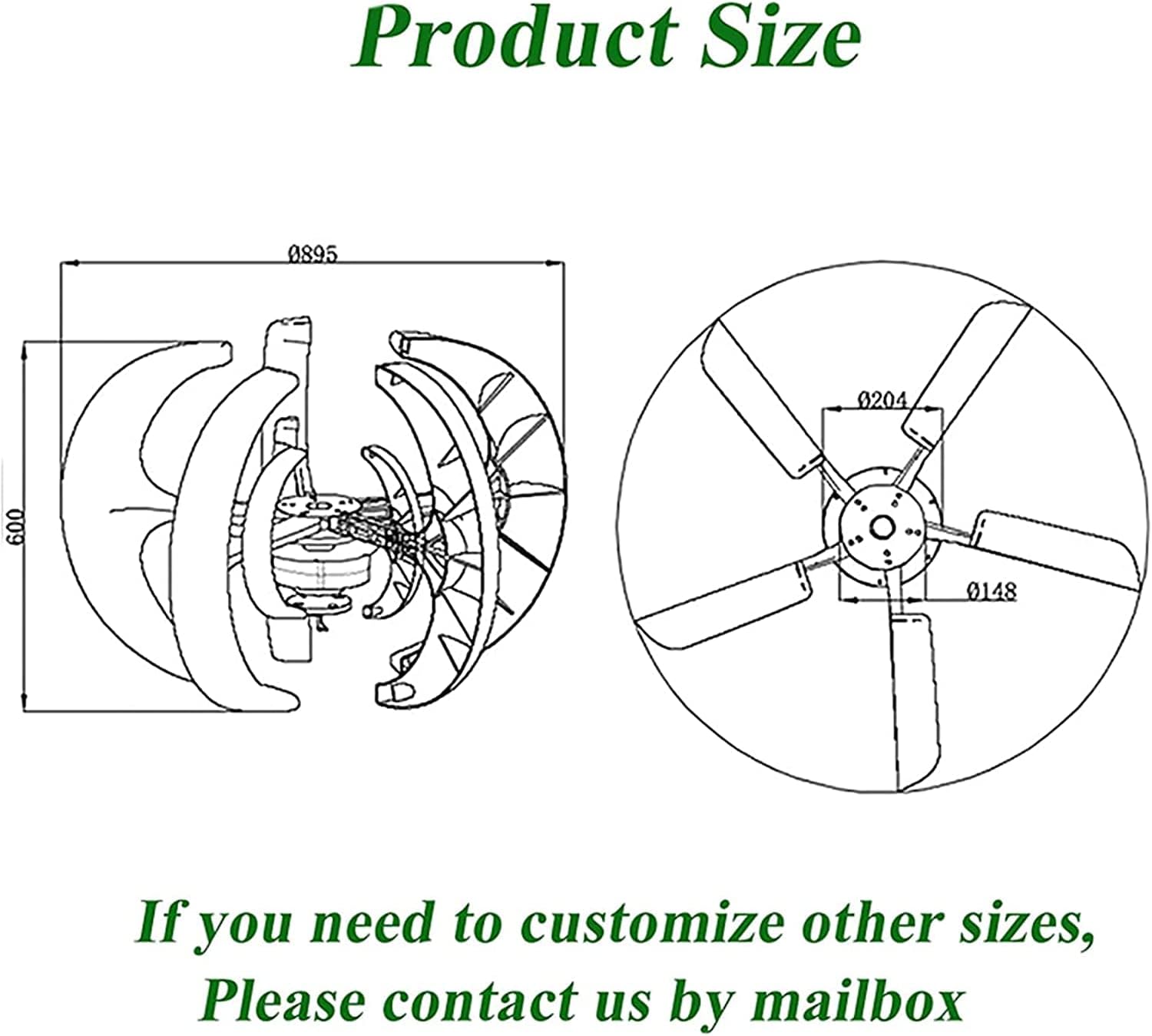 8000W Wind Turbines Generator with Controller Windmill Generator 5 Blade Wind Controller Turbine Generator Kit for Home Camping