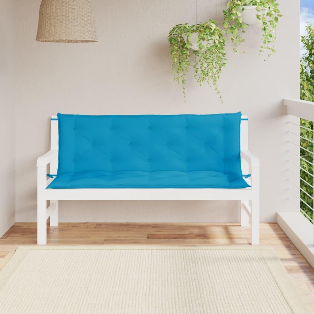 Garden Bench Cushions 2 pcs Light Blue 59.1