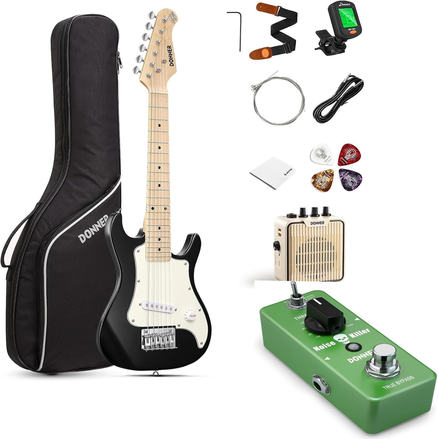 Donner 30 Inch Kids Electric Guitar Beginner Kits -Noise Gate Pedal