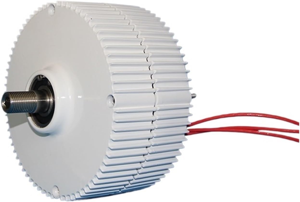 Low Speed Wind Turbines Generator 500w 600w 12V 24V 48V Gearless Permanent Magnet Generator AC tors Wind Turbine DIY Low Starting Speed for Home(Without Base,48V_600W)