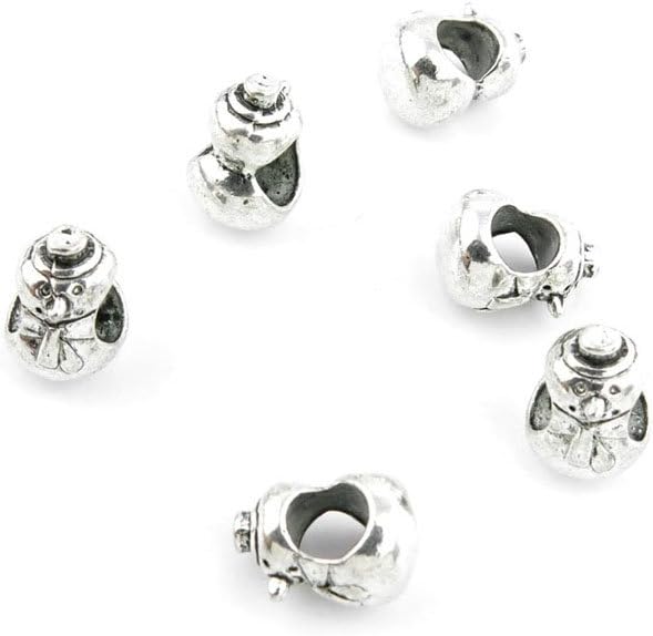 Price per Lot 270 PCS Jewelry Making Charms Antique Silver Tone Color Jewellery Charme Findingss Bulk Wholesale Suppliers Arts Crafts 583QE Snowman Loose Beads