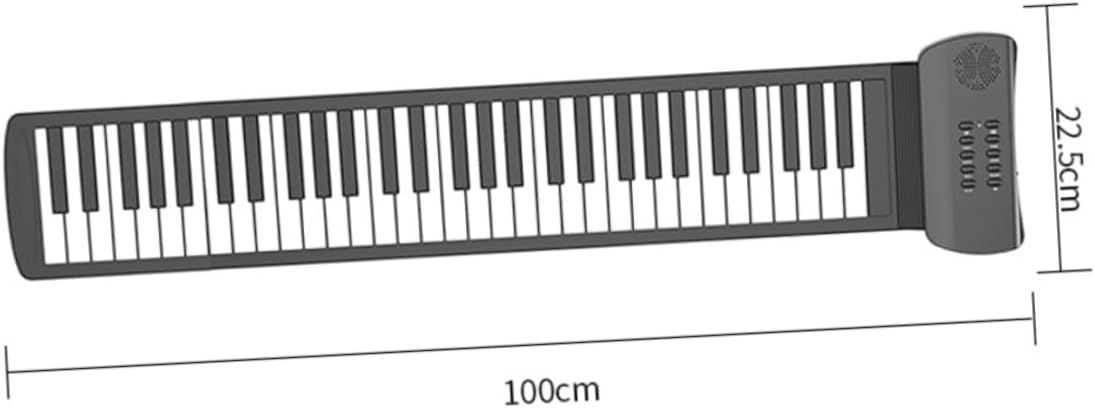 Roll-up Keyboard Piano for Adults Boys and Girls Hand-rolled Electronic Piano Foldable Design