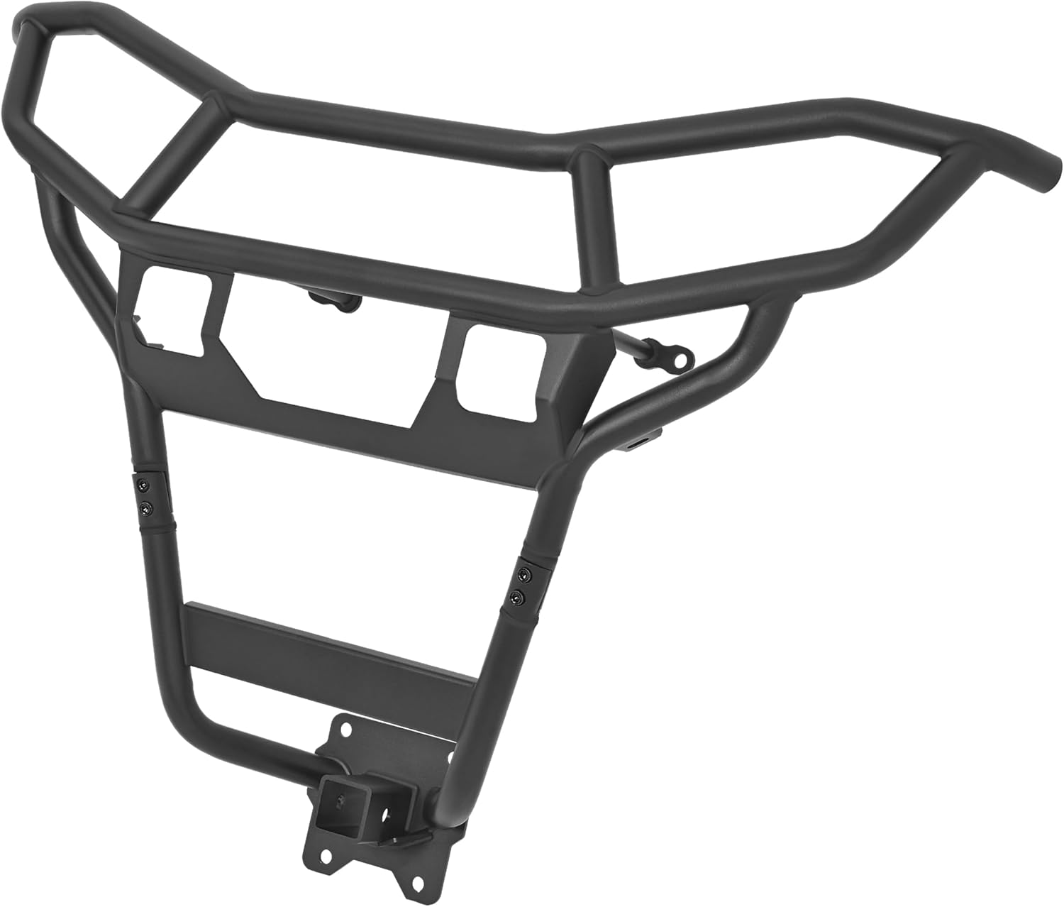 Rear Bumper Compatible with 2014-2023 Polaris RZR XP 1000/XP 4 1000 4WD Heavy Duty Steel W/Hitch Receiver UTV Rear Guard Accessory