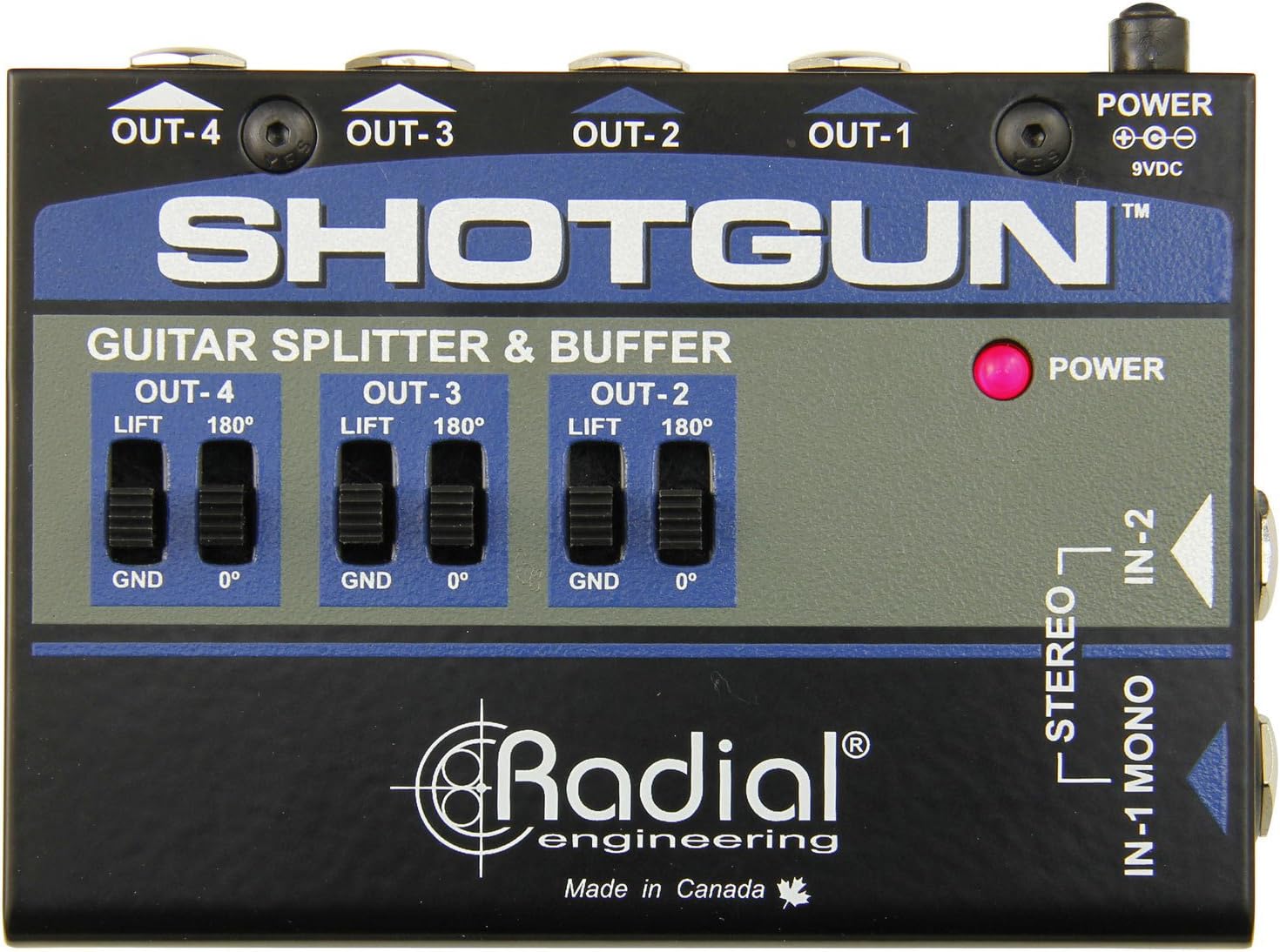 Radial Shotgun 4-channel Amp Driver