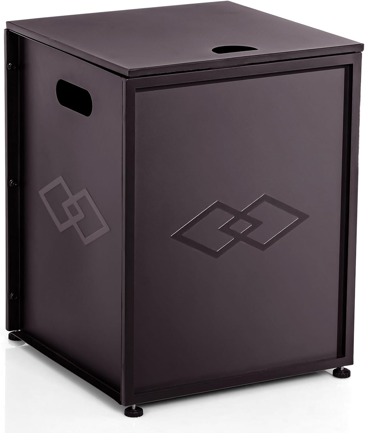 Propane Tank Cover Table, for 20 lbs Propane Tank for Gas Fire Pits, Outdoor Tank Hideway Table for Propane Fire Pit and Gas Griddle, Brown