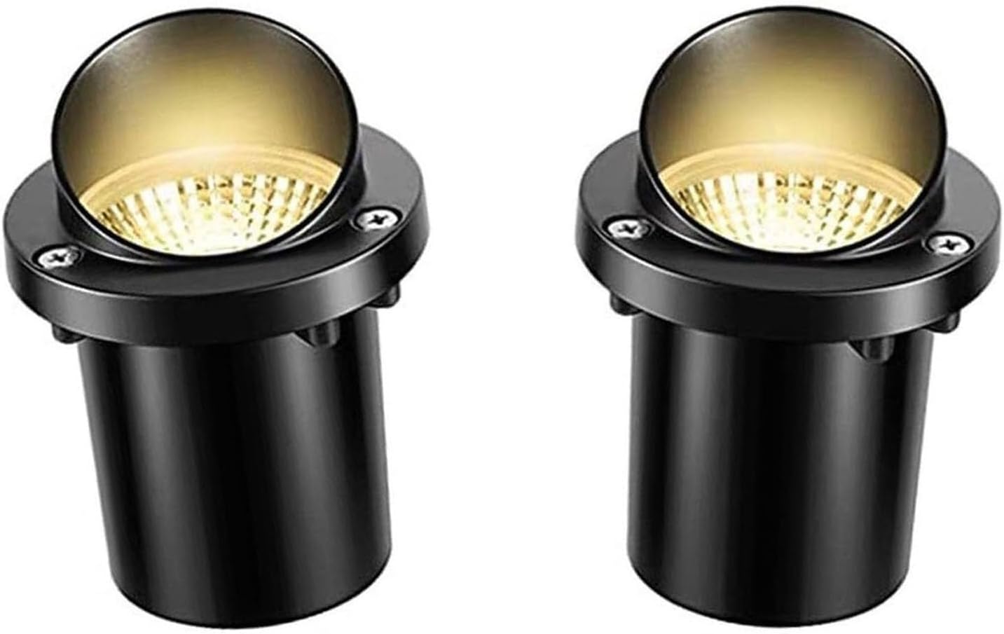 2PCS Outdoor LED Ground Lights, 7W IP67 Waterproof Landscape Spotlights for Garden, Path, Lawn