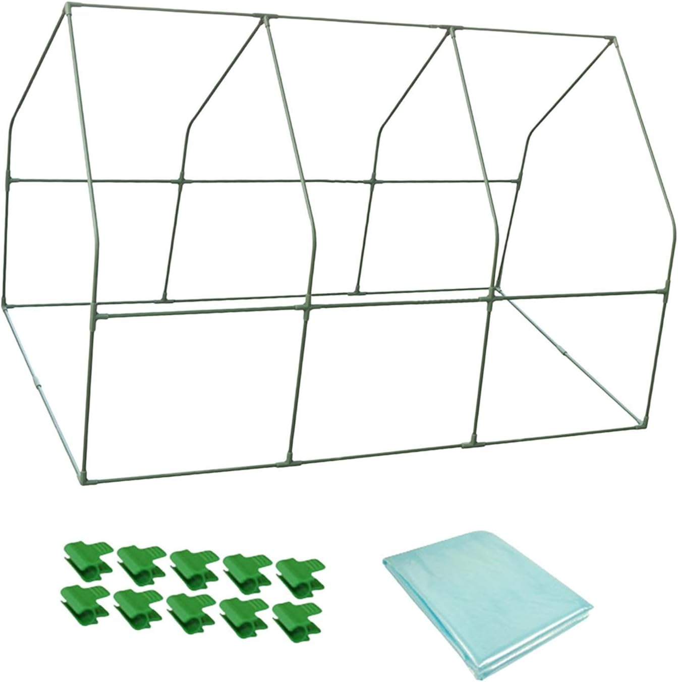 Mini Greenhouse, Small Green House,Garden Greenhouse,Plant Hot House for Outdoor Backyard Gardening Garden Flower Planting, 100cmx150cm