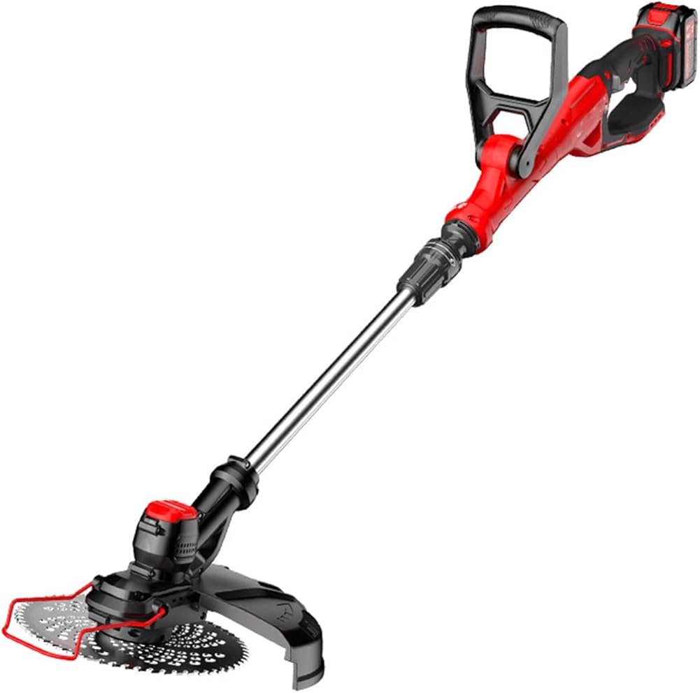 Electric Lawn Mower, Brushless Electric Lawn Mower, Household Weeder, Lithium Battery Rechargeable Lawn Mower, High-Power Weeding Machine