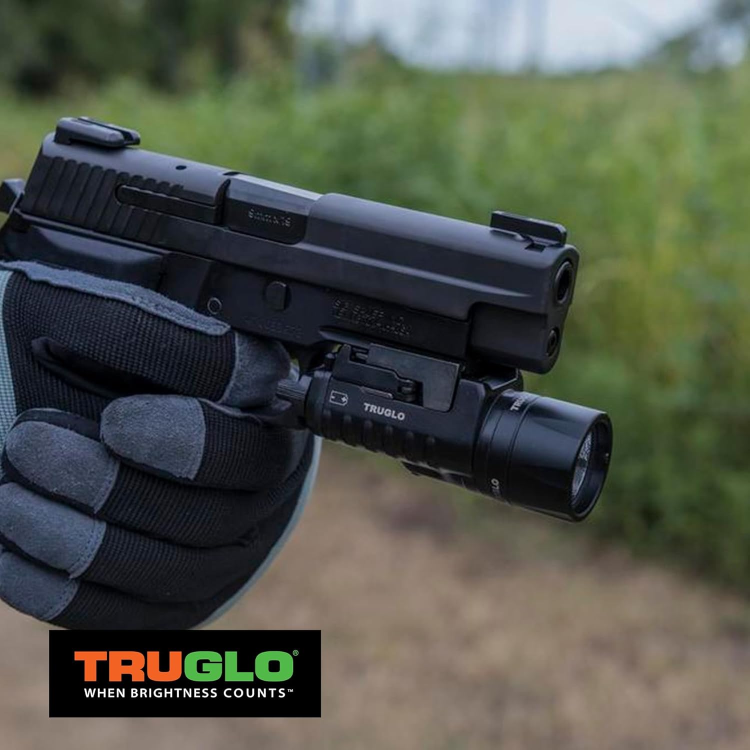 TRUGLO TFO Tritium & Fiber-Optic Handgun Sight Durable Snag-Resistant Glowing Front & Rear Night Sight, Compatible with Smith & Wesson M&P Series