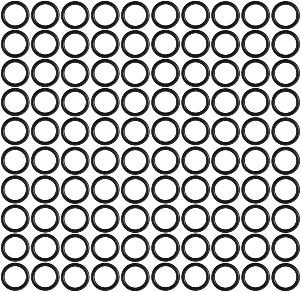 O-Ring Replacement 272511 100 Pack for Hi-Flow 6-Way 1.5-Inch Multiport - Pool and Spa Valves Diverter Shaft Gasket - Fits Sand Filter, Pool Filter, Multiport Valve, Spa Filter System
