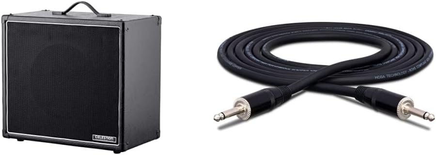 Monoprice 1x12 Guitar Speaker Cabinet With Celestion Vintage 30 | Hosa SKJ-410 REAN 1/4