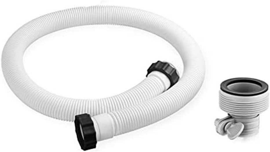 Pool Hoses for Filter Pump Replacement with Type B Adapter, 59 Inch Hose Kit for 1.5-Inch Connections, PE/EVA for Above Ground Pool, Saltwater System & Sand Filter (1500 GPH+)